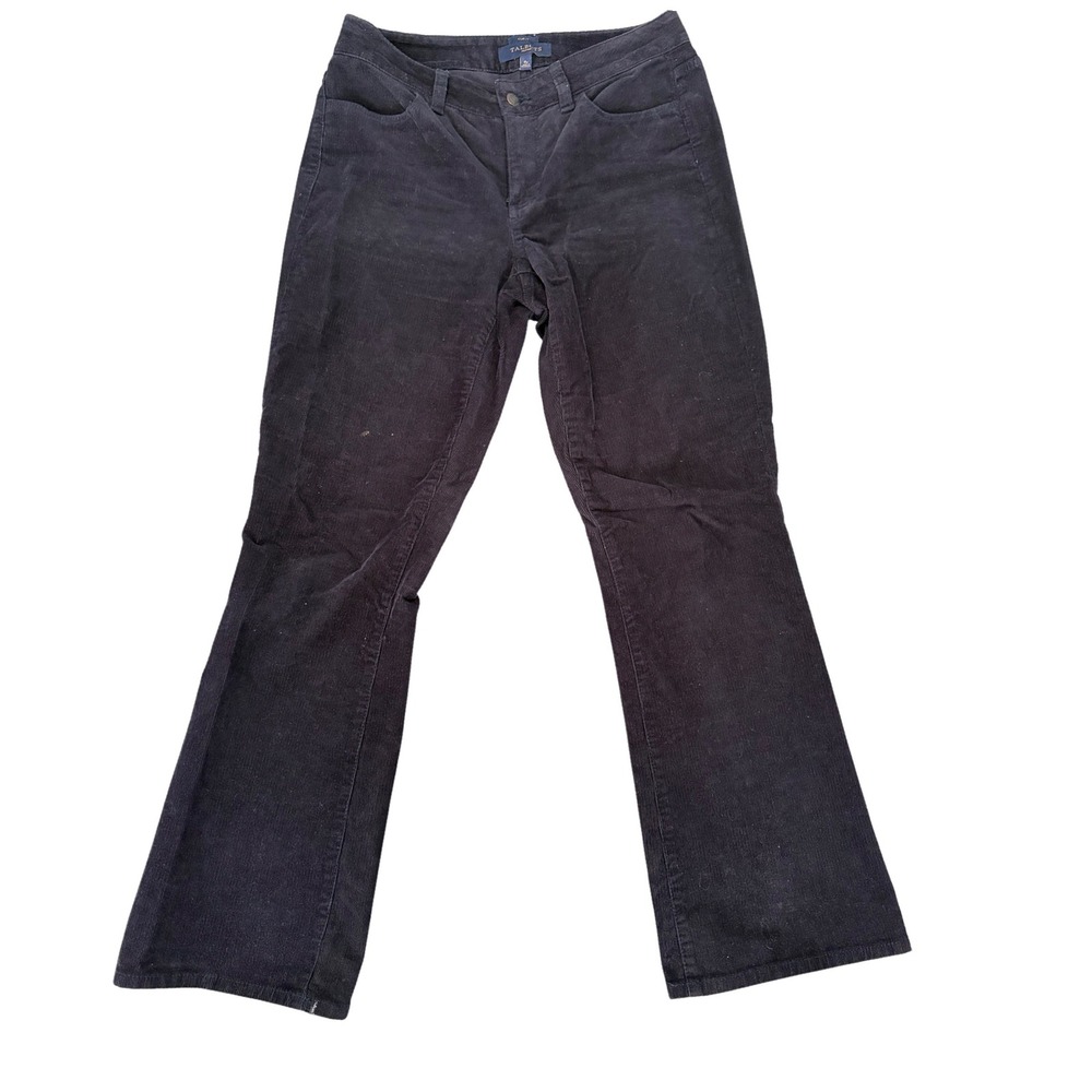 Talbots Petite Curvy Corduroy Pants Dark Gray Bootcut Size 6P